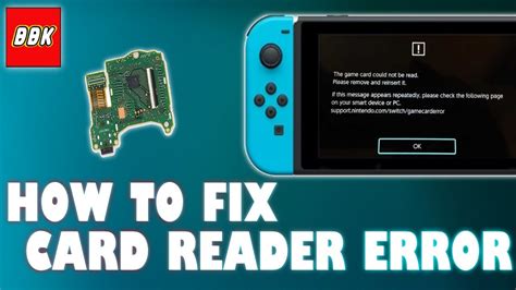 Game Card Read Issues (Including Error Message: The game.